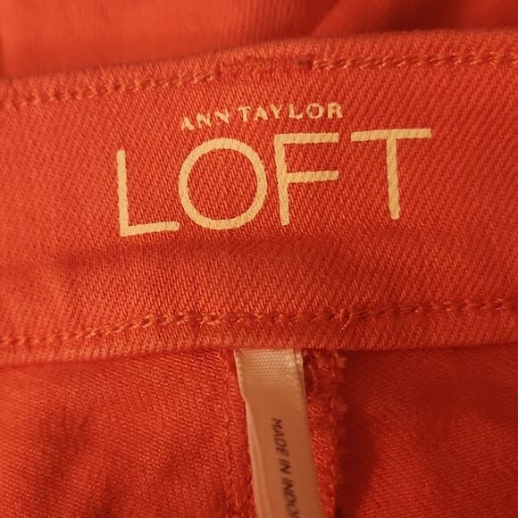Ann Taylor Loft Coral Pink "Super Skinny" Jeans Size 31 US 12 - Picture 7 of 8